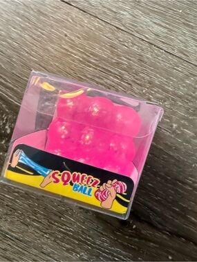 squish slow rise pink glitter bubble cube
